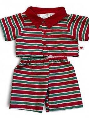 Build-A-Bear striped pajamas